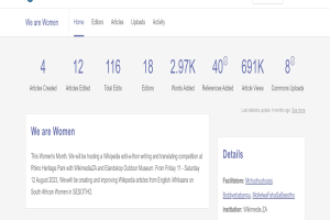 Screenshot einer Google-Suchergebnisseite für "wir sind Frauen", die Text, Zahlen und eine Suchleiste anzeigt.