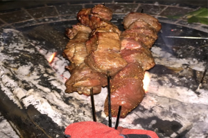 Ein Nahaufnahme eines Lebensmittels.