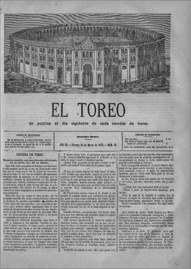 Eine alte Zeitung mit einer Zeichnung eines Konzertsäals mit einer großen Auditorium und mehreren Sitzreihen.