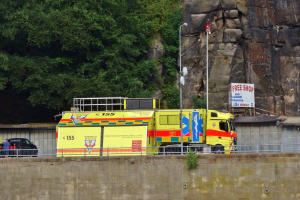 FW-DE: Datum: 01.05.2025/ Uhrzeit: 16:24/ Dauer: ca. 80 Minuten/ Ort: Dahlerbrücker Str. Ecke Loher Str./ Einheiten: Feuerwehreinheit Breckerfeld/ Polizei/ RTW/ NEFRTH/